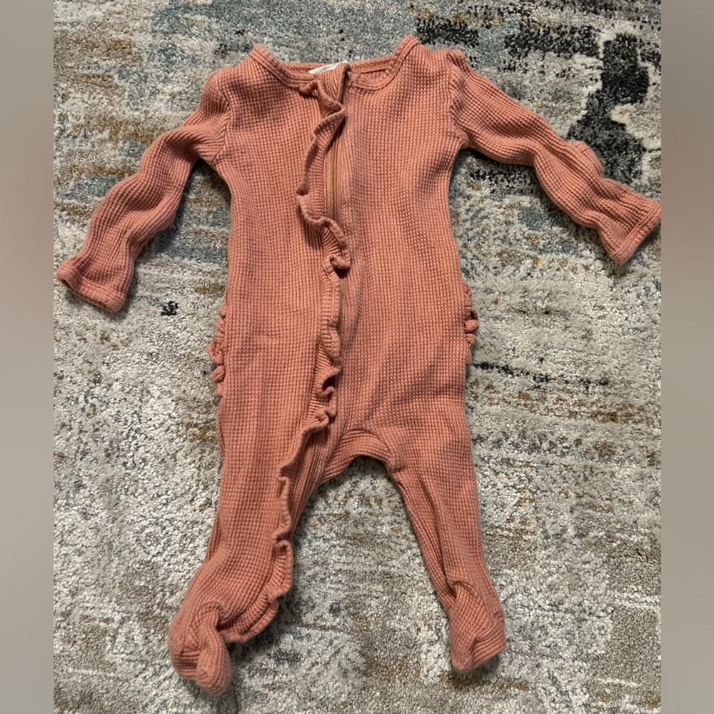 Spearmint Love Waffle Ruffle Zippy